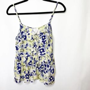 Parker Silk Sleeveless Button Down Top Medium